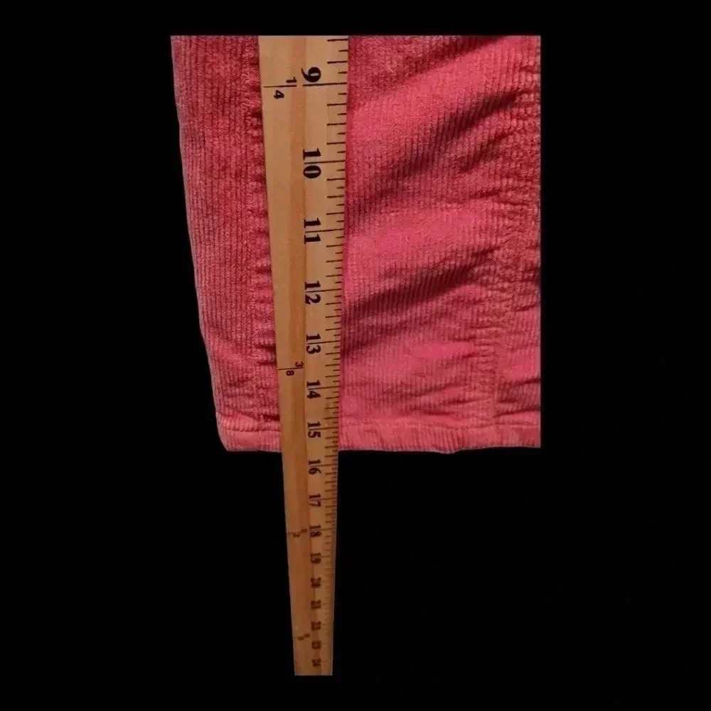 SO corduroy Mid Rise Women Mini Skirt Salmon Rose 5/W27 - Picture 7 of 8
